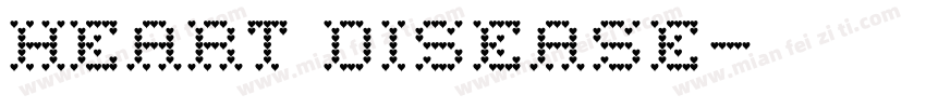 Heart disease字体转换